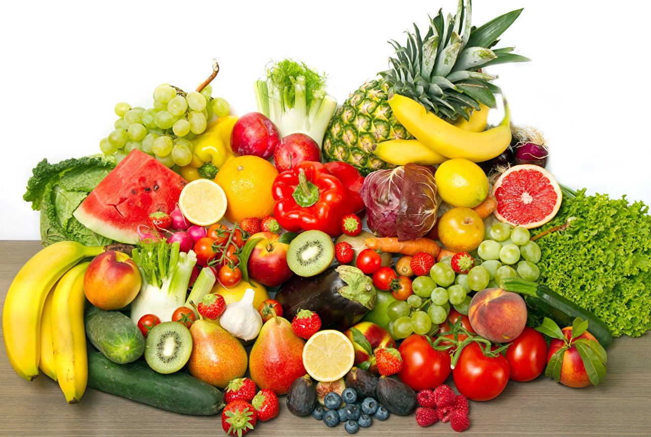 Польза фруктов и овощей